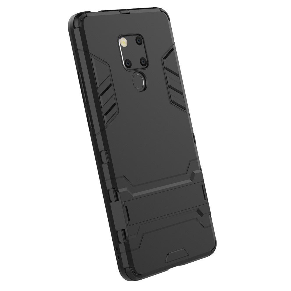 Plastic + TPU Hybrid Case with Kickstand for Huawei Mate 20 X - Black-2