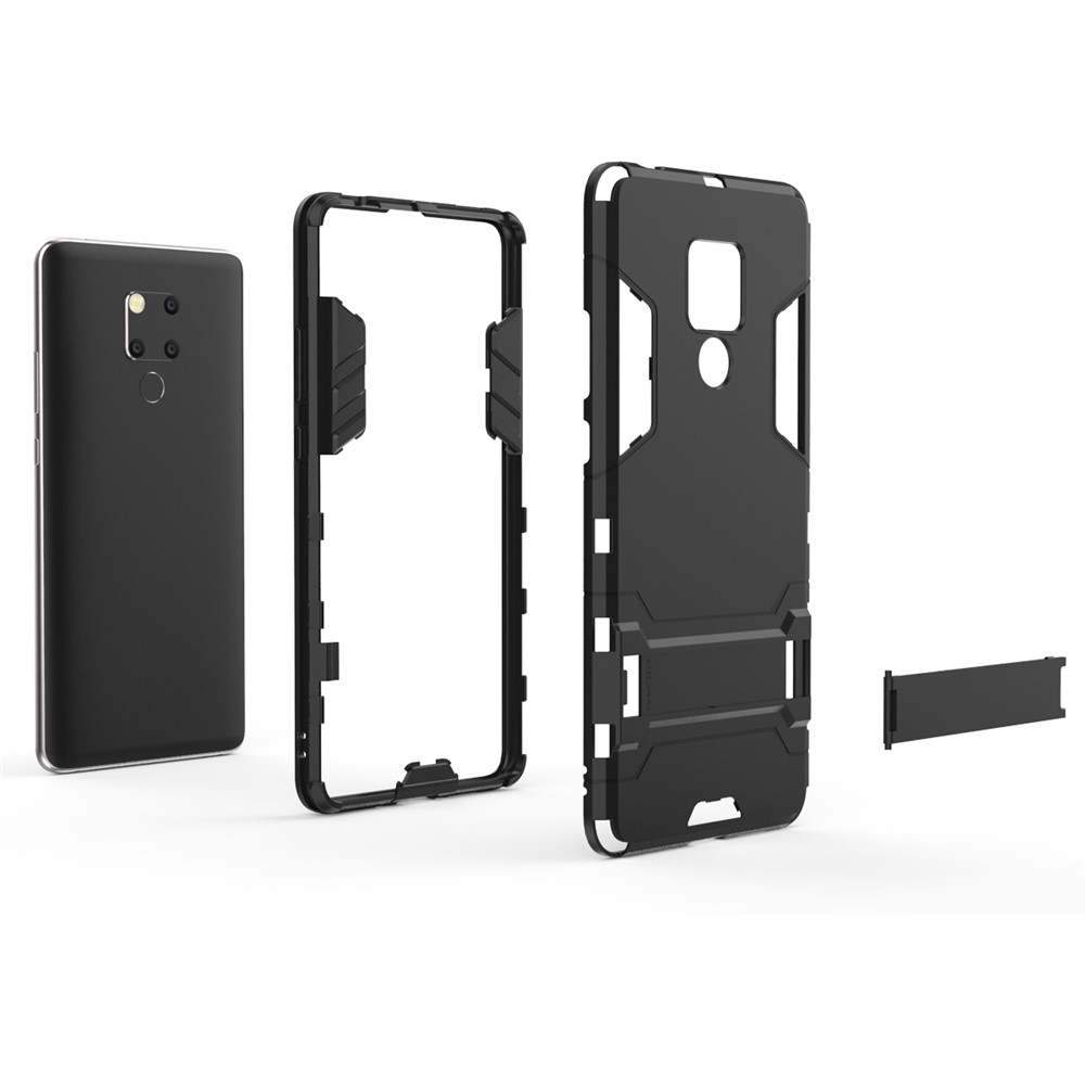 Caixa Híbrida de Plástico + Tpu Com Kickstand Para Huawei Mate 20 X - Preto-4