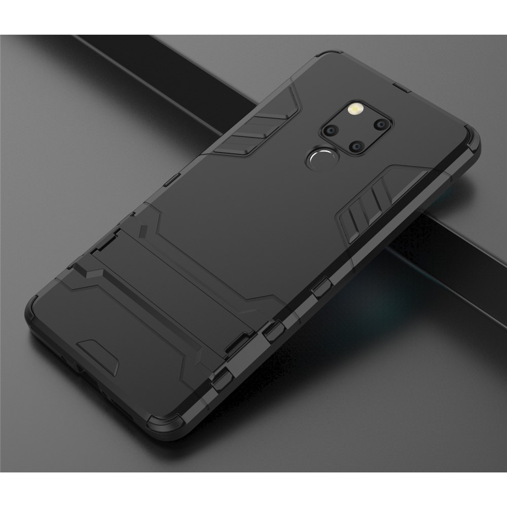 Caixa Híbrida de Plástico + Tpu Com Kickstand Para Huawei Mate 20 X - Preto-7