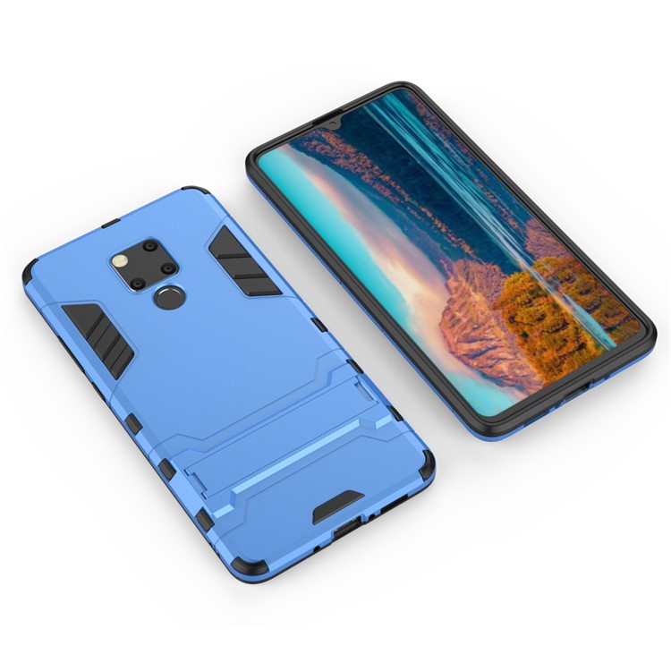 Plastic + TPU Hybrid Cover Shell Case with Kickstand for Huawei Mate 20 X - Baby Blue-3