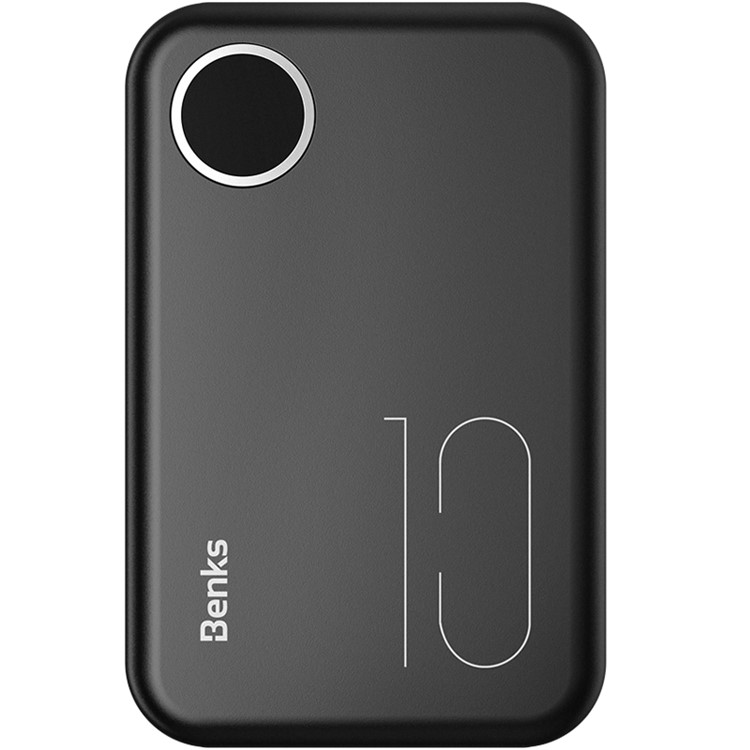 BENKS 10000mah Duale, Tragbare USB-Powerbank Mit 8-Pin / Typ-C / Micro-USB-Eingängen - Schwarz-6