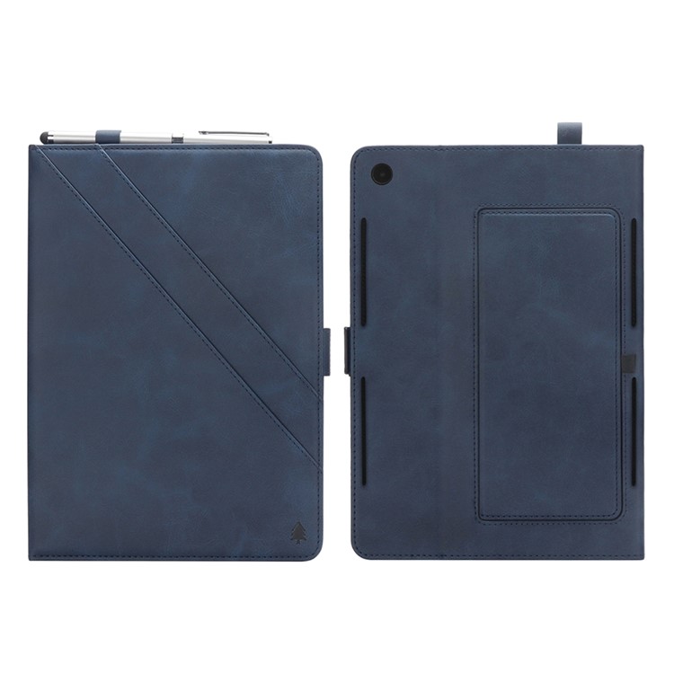 Flip Card Slots Stand Leather Tablet Case for Huawei Mediapad M5 Pro 10.8 inch - Blue-12