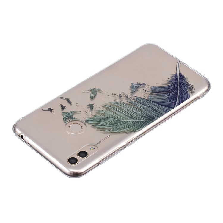 Pattern Printing IMD TPU Back Case for Huawei Honor 8X / Honor View 10 Lite - Quill Pen-3