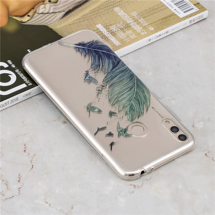 Pattern Printing IMD TPU Back Case for Huawei Honor 8X / Honor View 10 Lite - Quill Pen-5