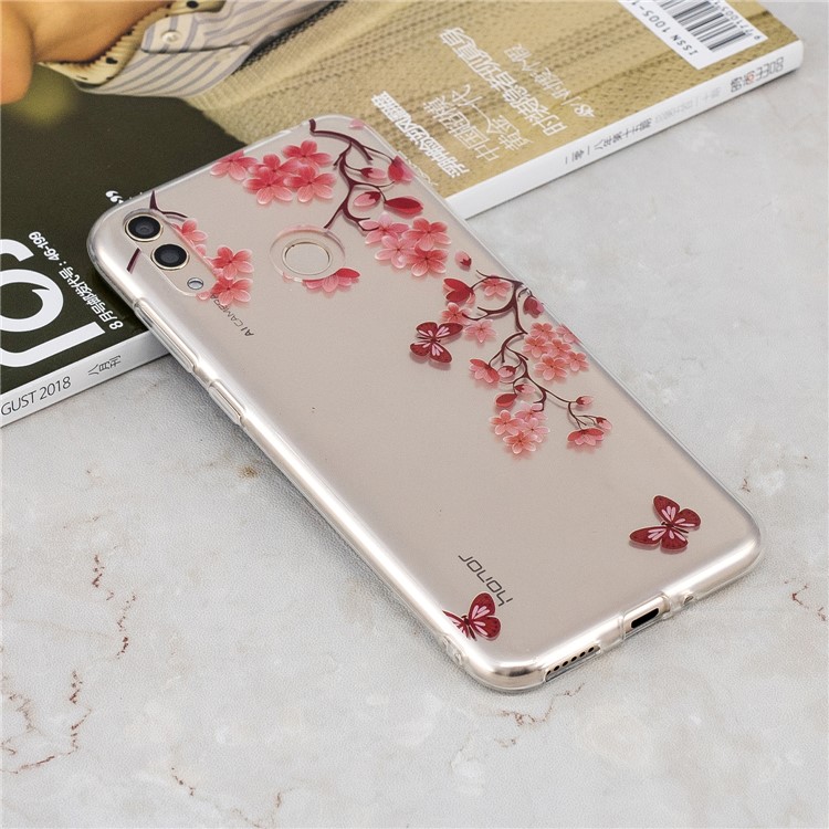 Pattern Printing IMD TPU Cover for Huawei Honor 8X / Honor View 10 Lite - Vivid Flowers-4