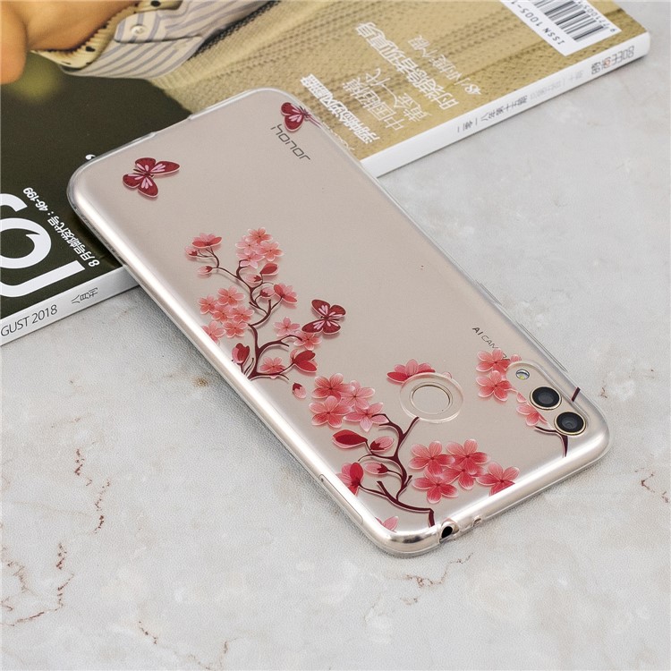 Pattern Printing IMD TPU Cover for Huawei Honor 8X / Honor View 10 Lite - Vivid Flowers-5