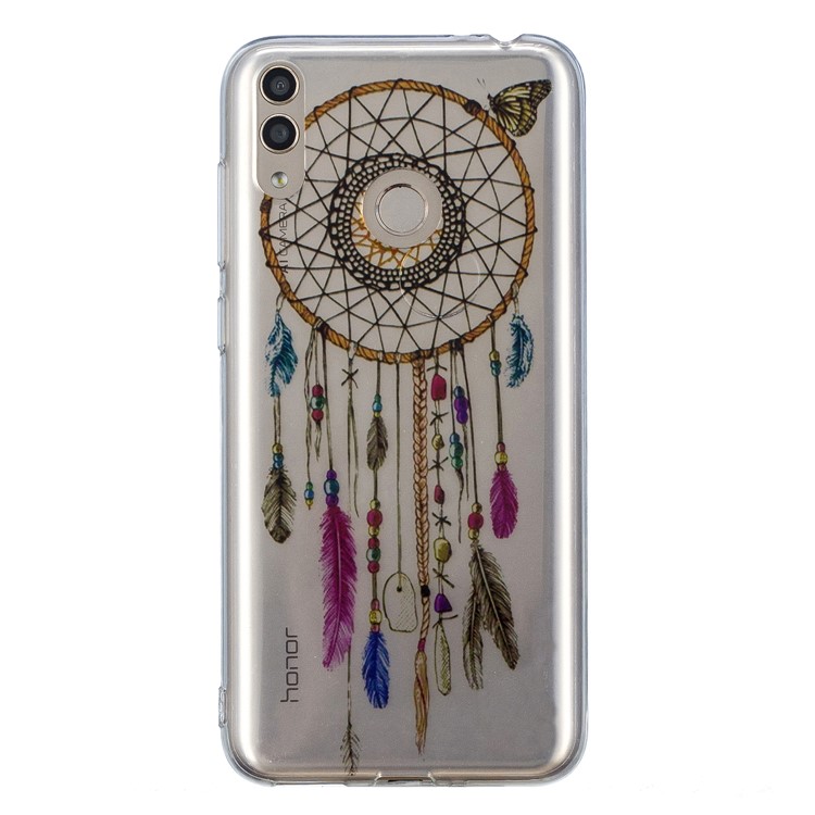 Estuche De Impresión IMD TPU Accesorio Para Huawei Honor 8X - Atrapasueños De Plumas-1