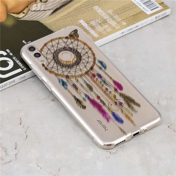 Estuche De Impresión IMD TPU Accesorio Para Huawei Honor 8X - Atrapasueños De Plumas-4
