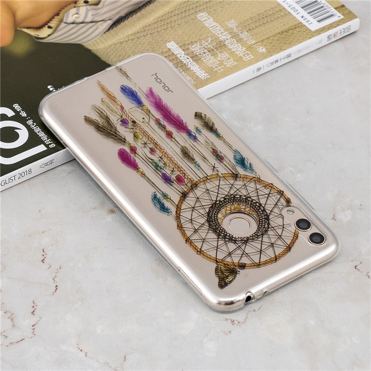 Estuche De Impresión IMD TPU Accesorio Para Huawei Honor 8X - Atrapasueños De Plumas-5
