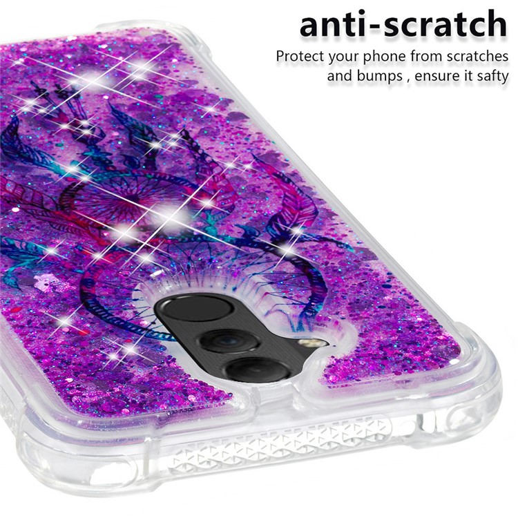 Patterned Quicksand TPU Shockproof Cell Phone Case for Huawei Mate 20 Lite - Dream Catcher-5