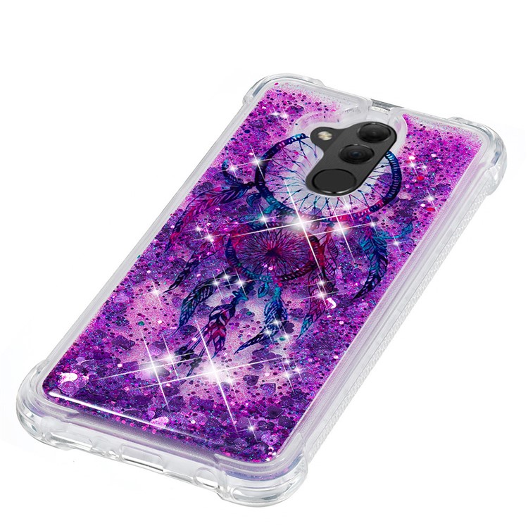 Patterned Quicksand TPU Shockproof Cell Phone Case for Huawei Mate 20 Lite - Dream Catcher-7