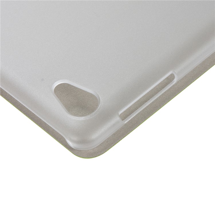 Silk Texture Tri-fold Stand PU Leather Flip Case for Huawei MediaPad M5 lite 10 / C5 10 - Green-4