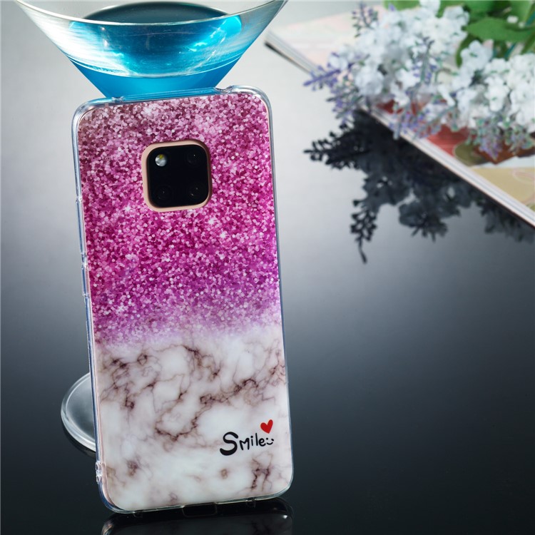 Pattern Printing IMD TPU Cell Phone Shell for Huawei Mate 20 Pro - Style C-5