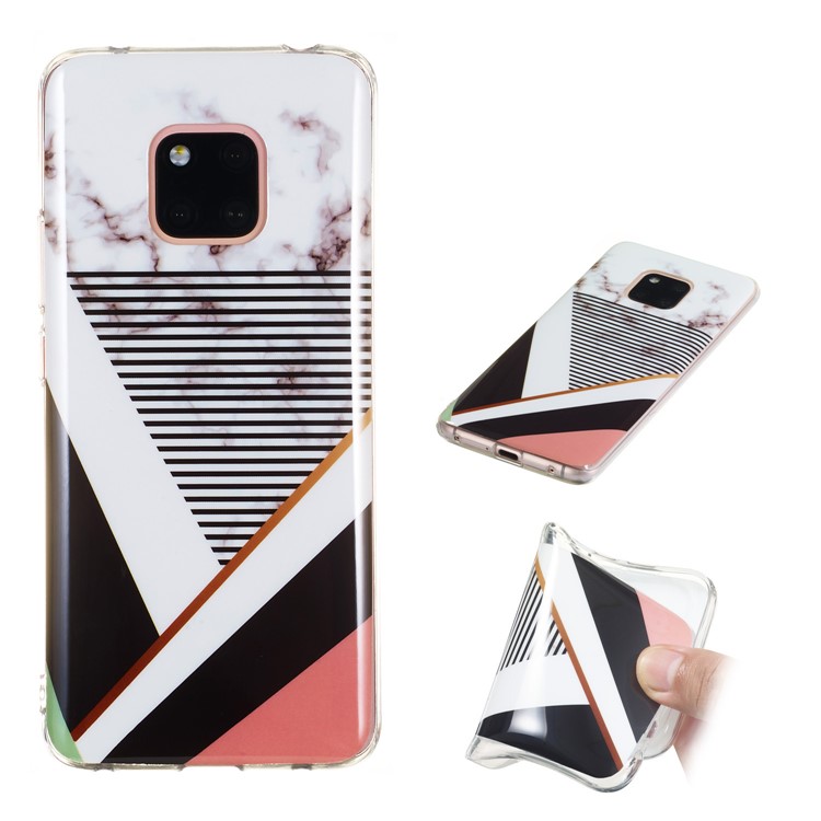 Pattern Printing IMD TPU Back Cover for Huawei Mate 20 Pro - Style E-1