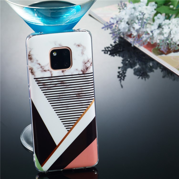Pattern Printing IMD TPU Back Cover for Huawei Mate 20 Pro - Style E-5