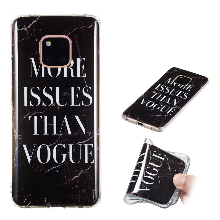 Pattern Printing IMD TPU Back Shell for Huawei Mate 20 Pro - Style F-1