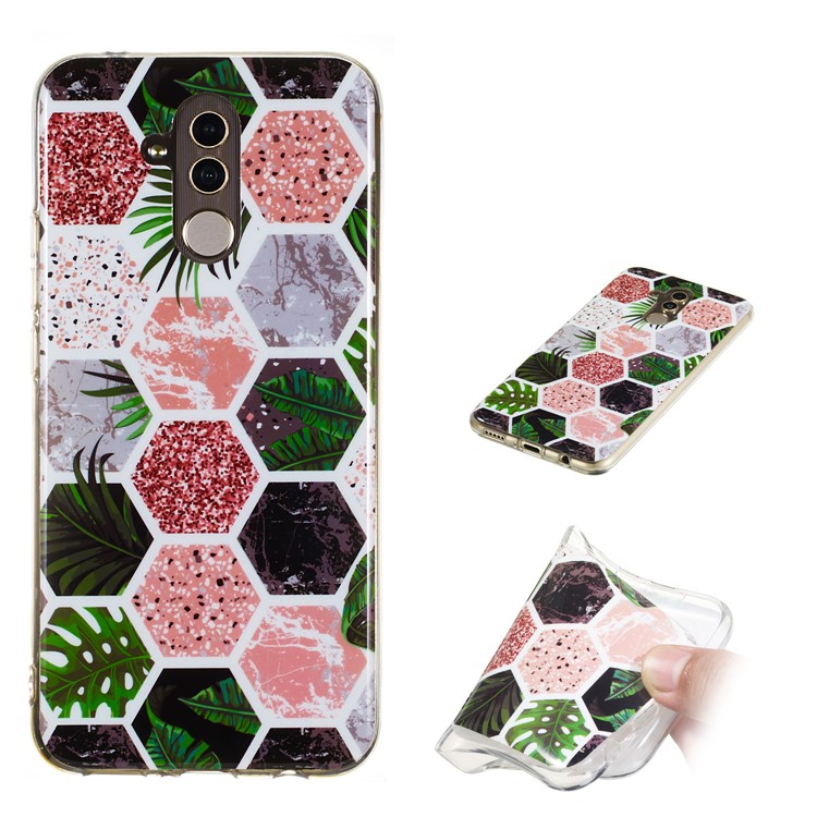 Pattern Printing IMD TPU Phone Shell for Huawei Mate 20 Lite / Maimang 7 - Style F-1