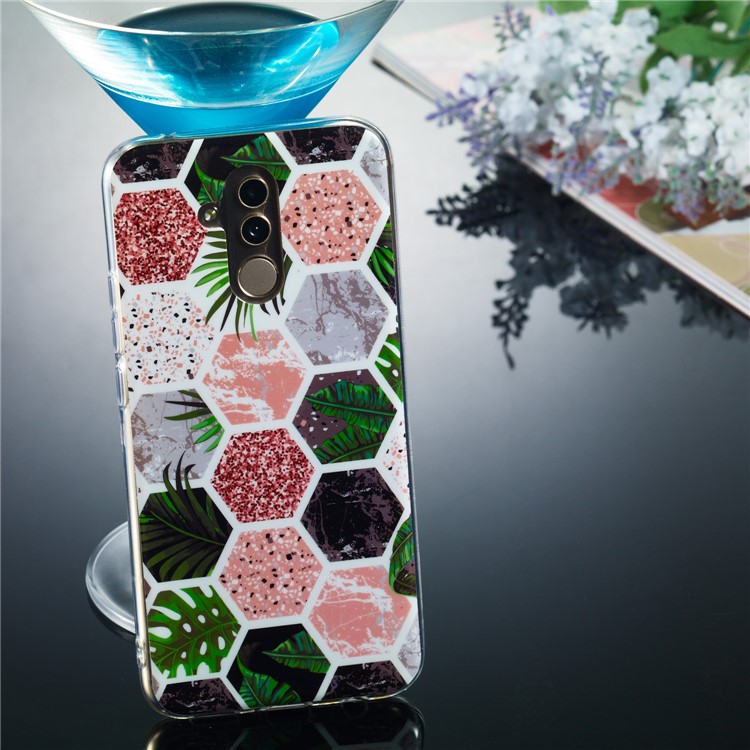 Pattern Printing IMD TPU Phone Shell for Huawei Mate 20 Lite / Maimang 7 - Style F-4