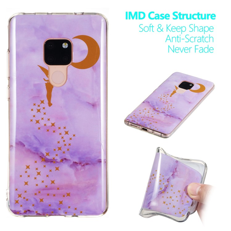 Marble Pattern IMD TPU Case for Huawei Mate 20 - Style A-1