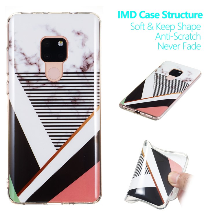 Marble Pattern IMD TPU Back Case for Huawei Mate 20 - Style B-1
