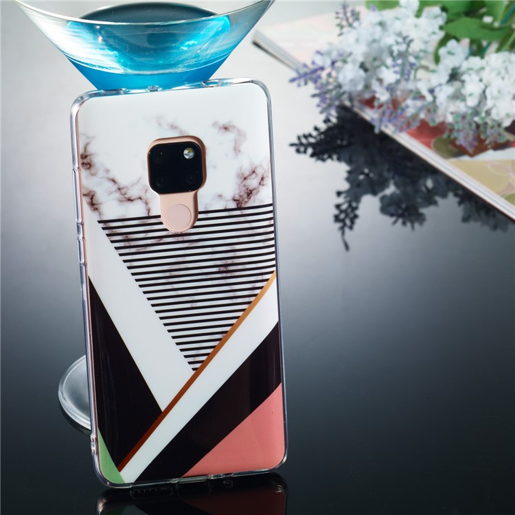Marble Pattern IMD TPU Back Case for Huawei Mate 20 - Style B-5