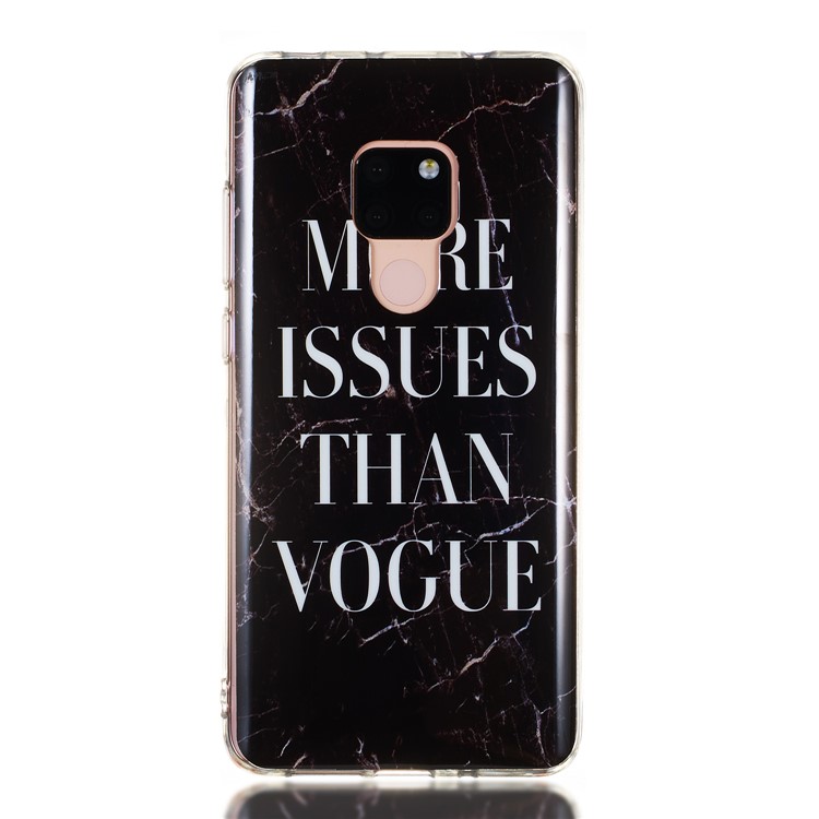 Marble Pattern IMD TPU Shell Case for Huawei Mate 20 - Style C-2