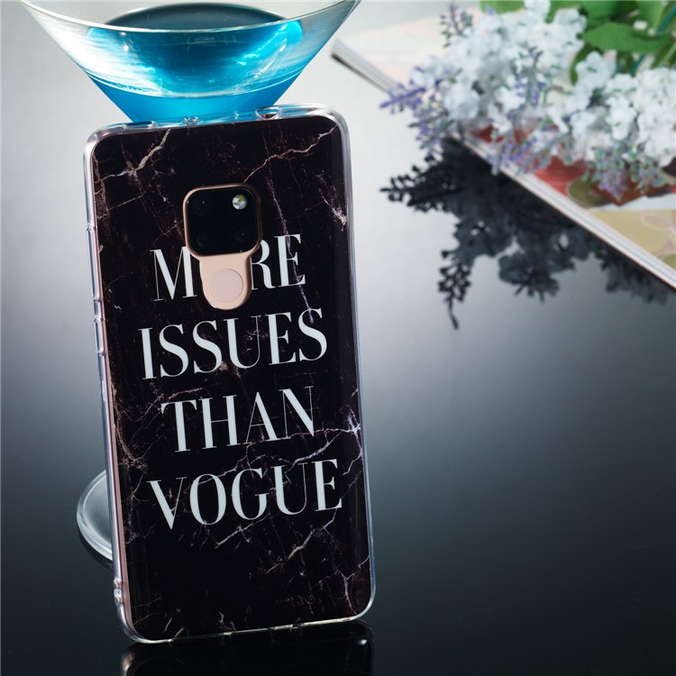 Marble Pattern IMD TPU Shell Case for Huawei Mate 20 - Style C-5