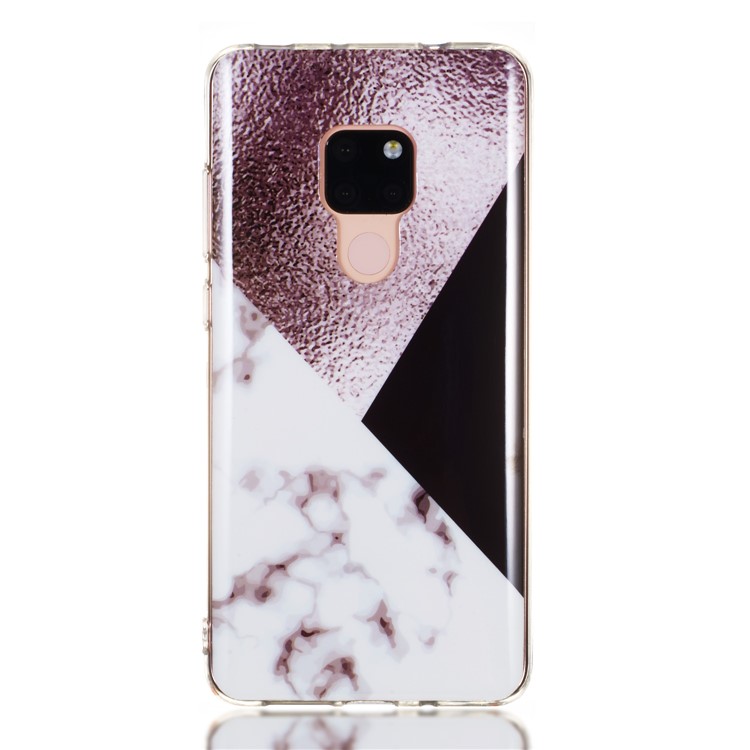 Marble Pattern IMD TPU Case Cover for Huawei Mate 20 - Style E-2