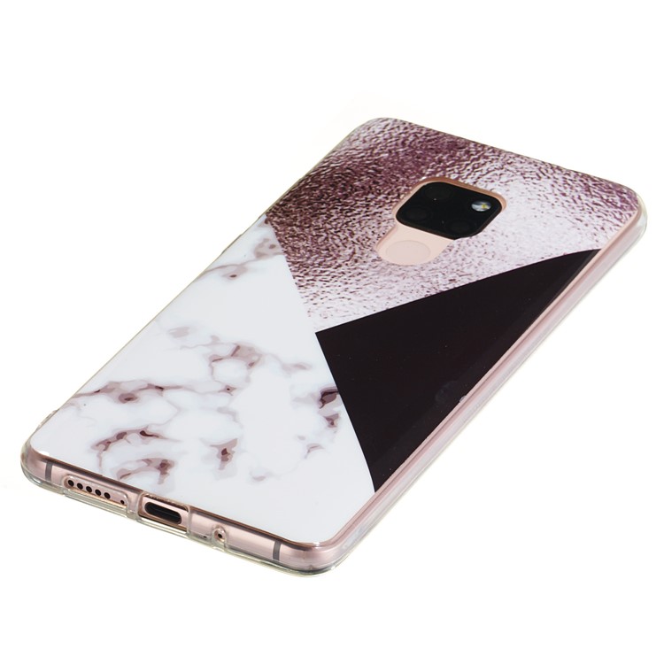 Marble Pattern IMD TPU Case Cover for Huawei Mate 20 - Style E-3