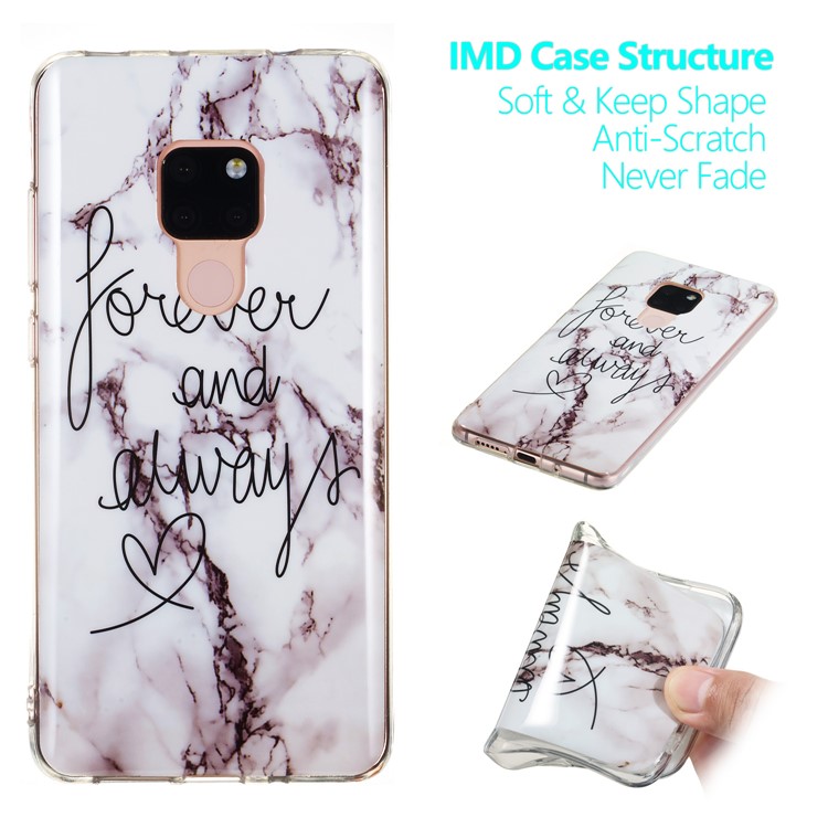 Marble Pattern IMD TPU Case Accessory for Huawei Mate 20 - Style G-1