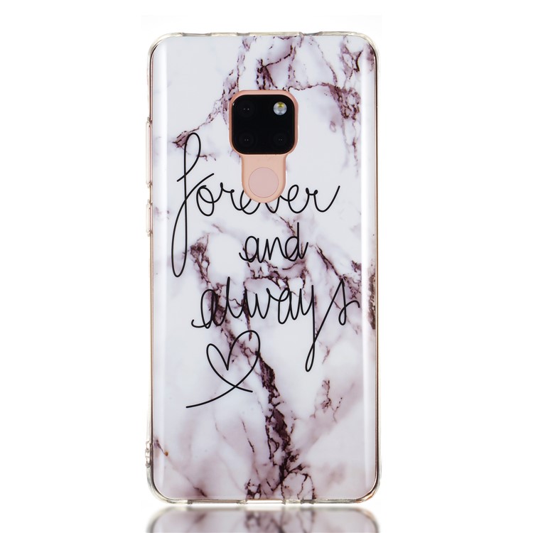 Marble Pattern IMD TPU Case Accessory for Huawei Mate 20 - Style G-2