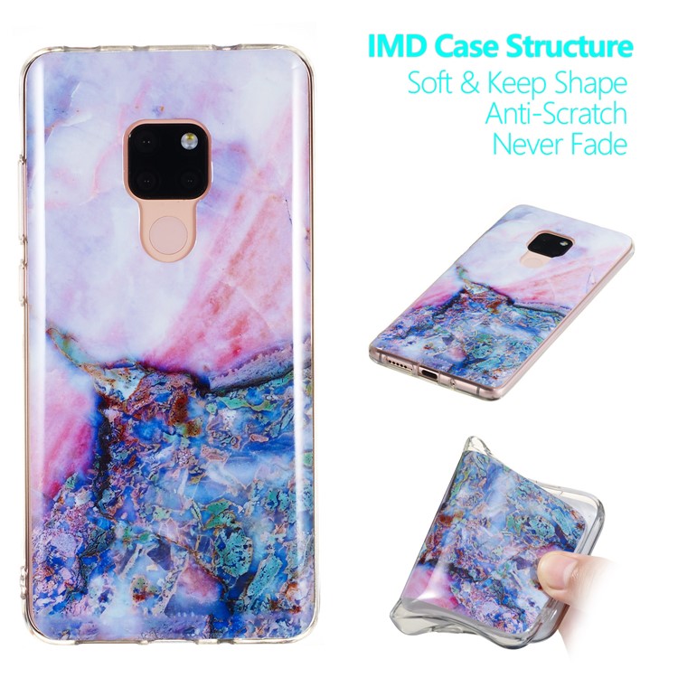Marble Pattern IMD TPU Flexible Case for Huawei Mate 20 - Style I-1