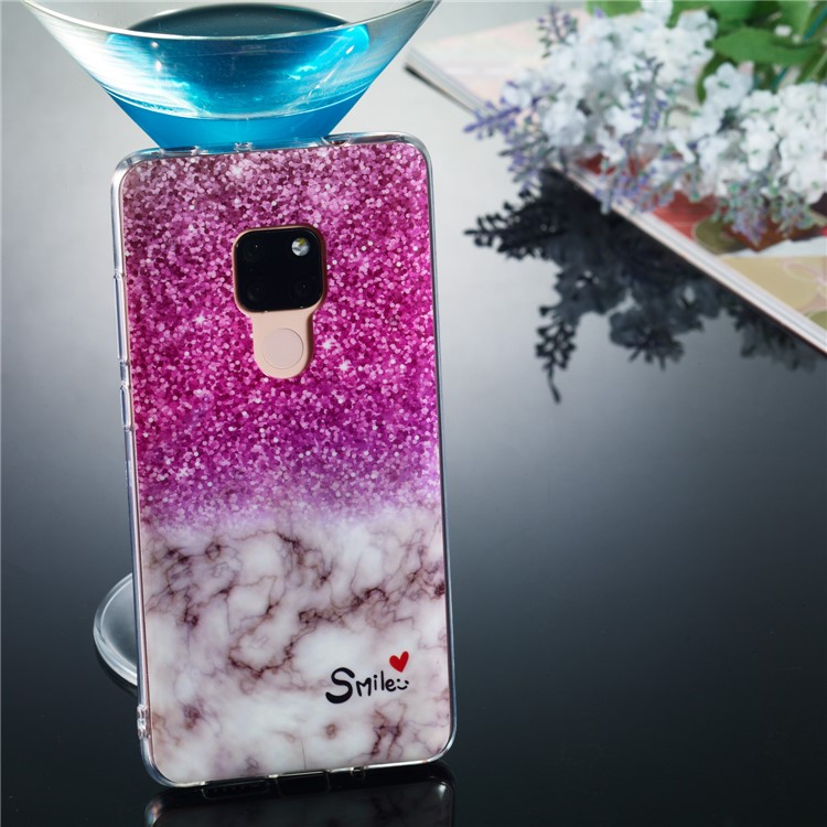 Marble Pattern IMD TPU Cover Phone Case for Huawei Mate 20 - Style J-5