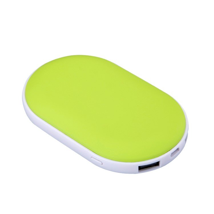 

2 in 1 Rechargeable Hand Warmer Power Bank Charger 7800mAh - Green, iPhone Xs