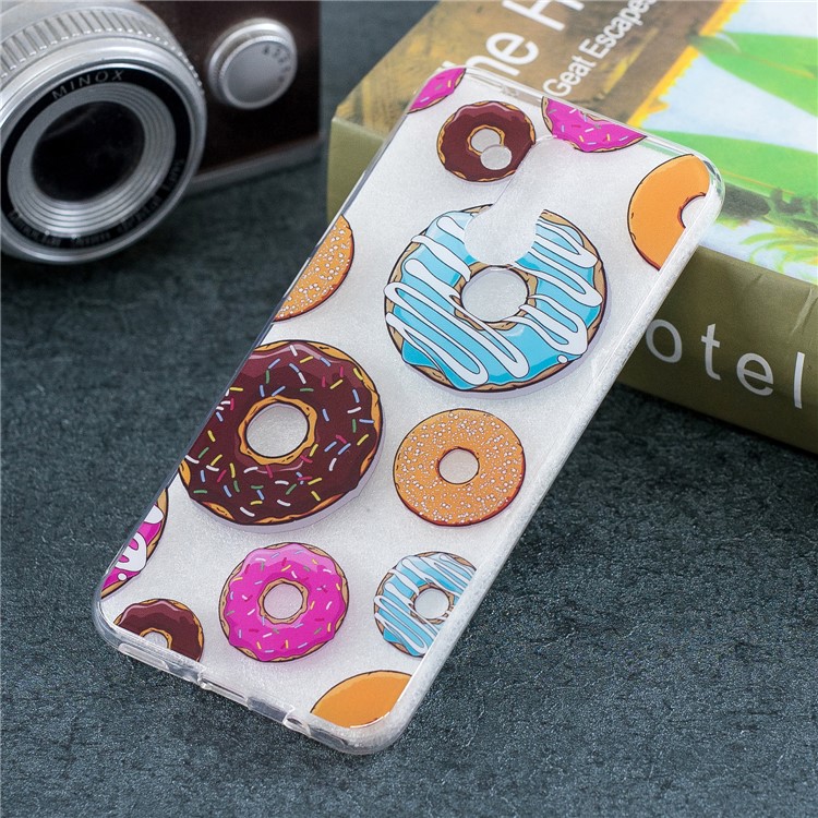 Pattern Printing IMD TPU Protective Shell Case for Huawei Mate 20 Lite - Delicious Doughnuts-5