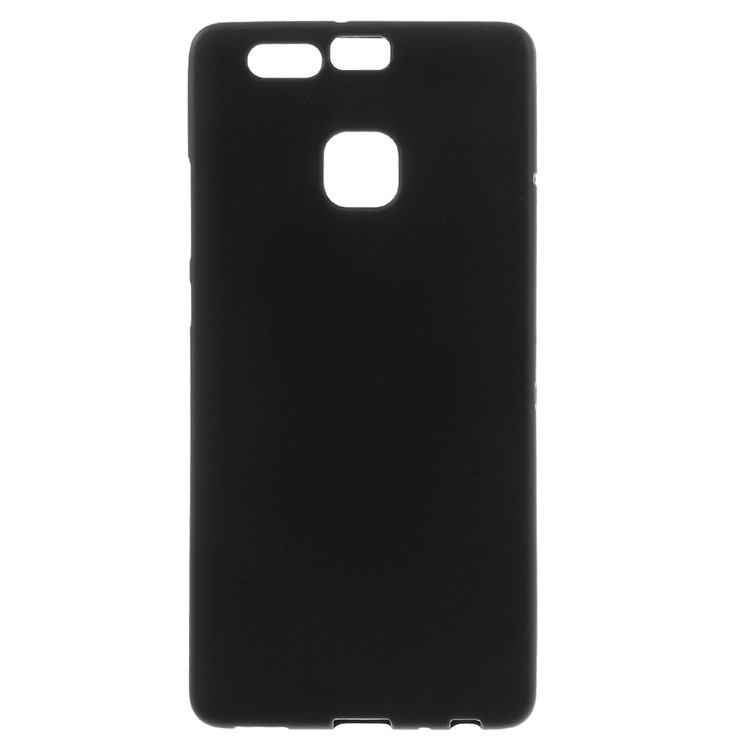 Matte Soft TPU Case Cover for Huawei P9 - Black-1