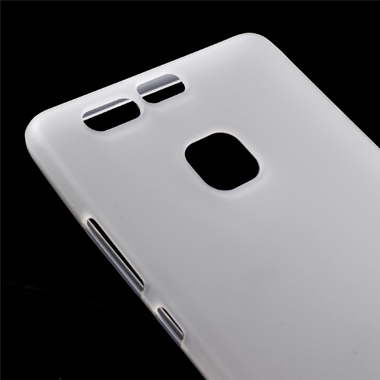 Matte TPU Gel Case Cover for Huawei P9 - Transparent-3