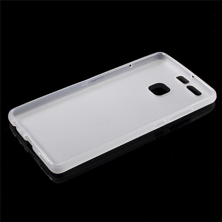 Matte TPU Gel Case Cover for Huawei P9 - Transparent-5