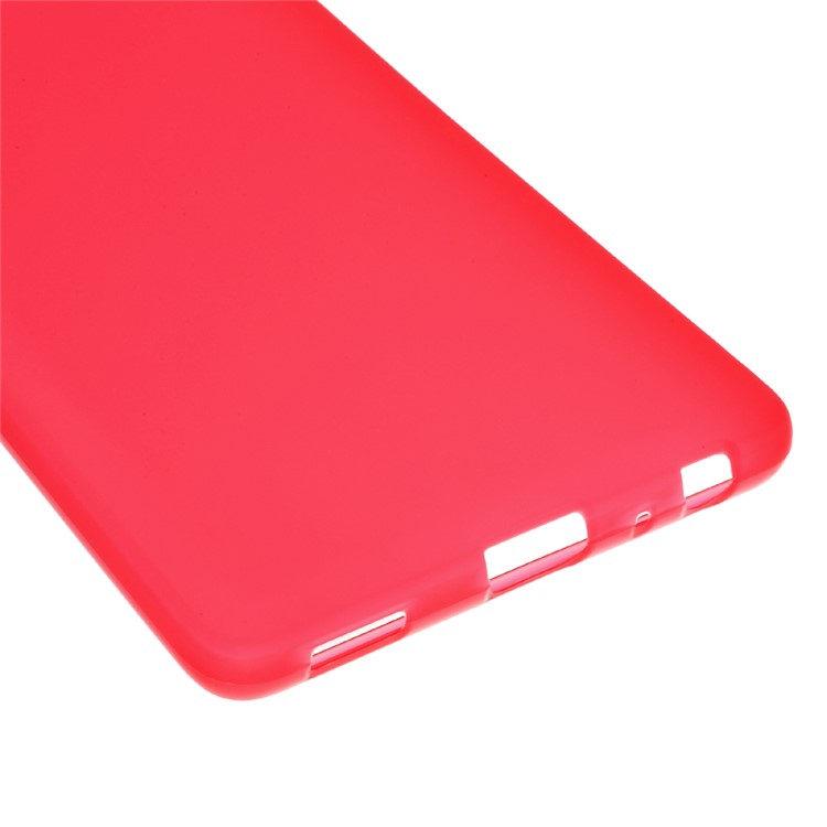 Matte TPU Gel Case Phone Cover for Huawei P9 - Red-4