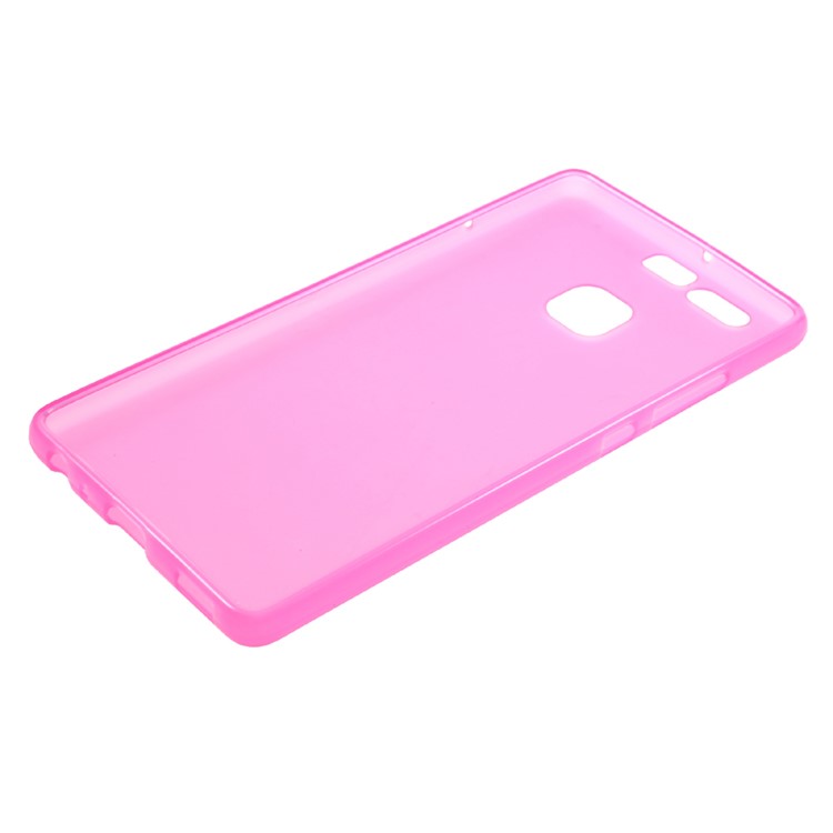 Matte Gel TPU Skin Case Cover for Huawei P9 - Rose-5