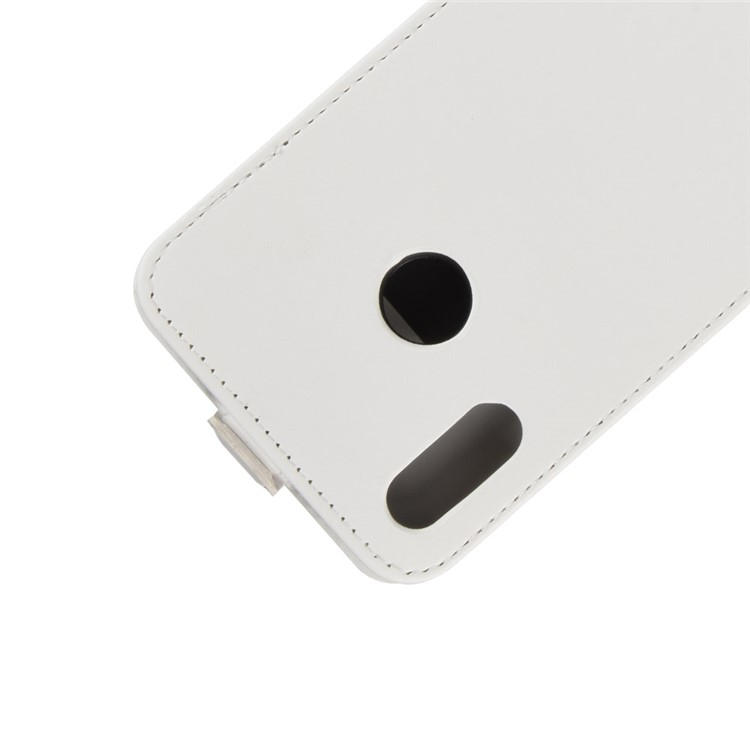 Crazy Horse Vertical Leather Card Holder Cover for Huawei Honor 10 Lite / P Smart (2019) - White-3