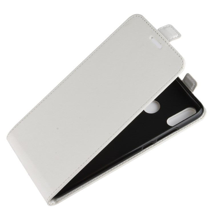 Crazy Horse Vertical Leather Card Holder Cover for Huawei Honor 10 Lite / P Smart (2019) - White-4