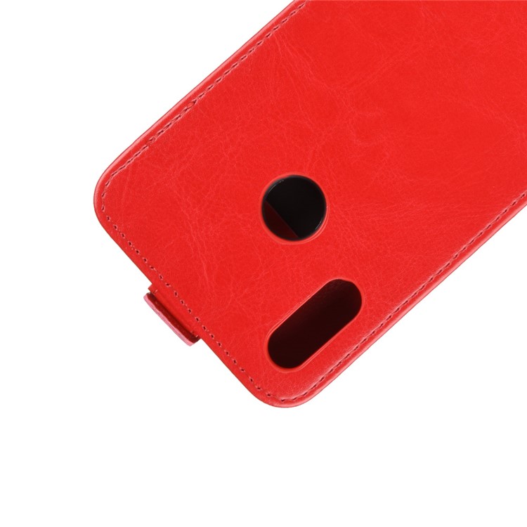 Crazy Horse Vertical Leather Cover with Card Slot for Huawei Honor 10 Lite / P Smart (2019) - Red-3