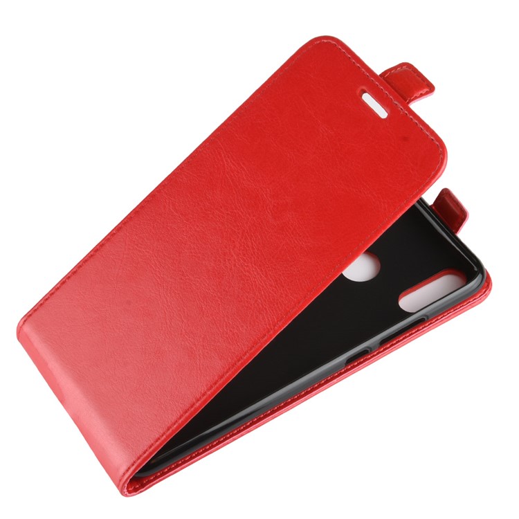 Crazy Horse Vertical Leather Cover with Card Slot for Huawei Honor 10 Lite / P Smart (2019) - Red-4