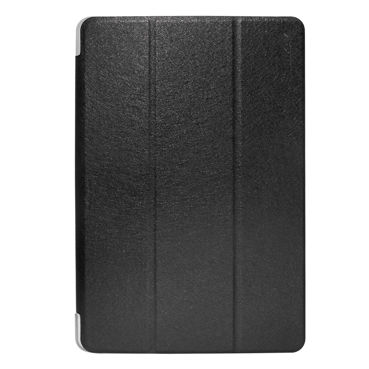 ENKAY Silk Texture PU Leather Smart Case with Tri-fold Stand for Huawei MediaPad M5 lite 10 - Black-1