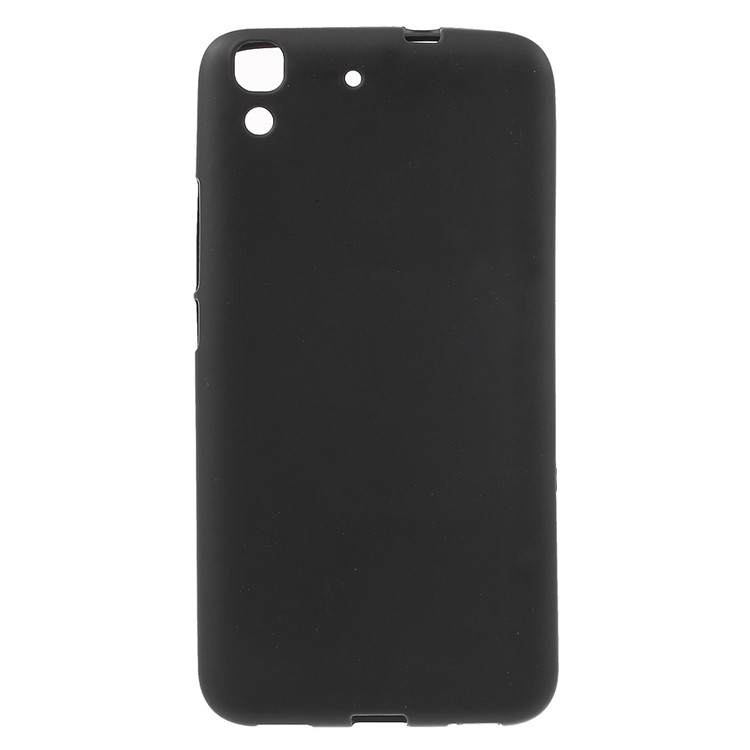 Anti-fingerprint Matte Gel TPU Case for Huawei Honor 4A / Y6 - Black-1