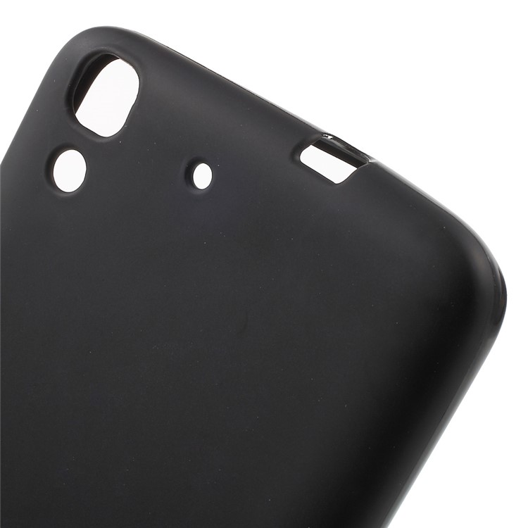 Anti-fingerprint Matte Gel TPU Case for Huawei Honor 4A / Y6 - Black-5