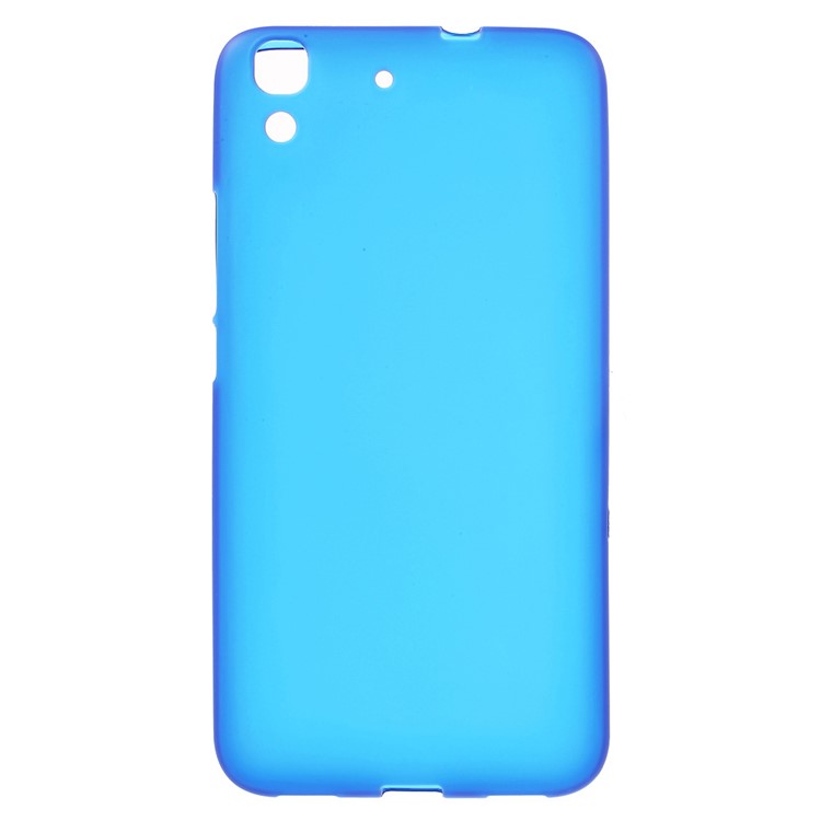 Anti-fingerprint Matte TPU Shell Case for Huawei Honor 4A / Y6 - Blue-1