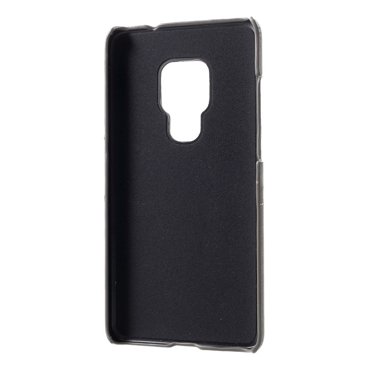 Dual Card Slots PU Leather Coated PC Hard Shell for Huawei Mate 20 - Grey-5