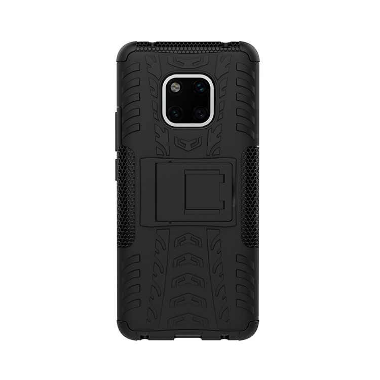 Cool Tyre Kickstand PC + TPU Hybrid Protection Case for Huawei Mate 20 Pro - Black-4